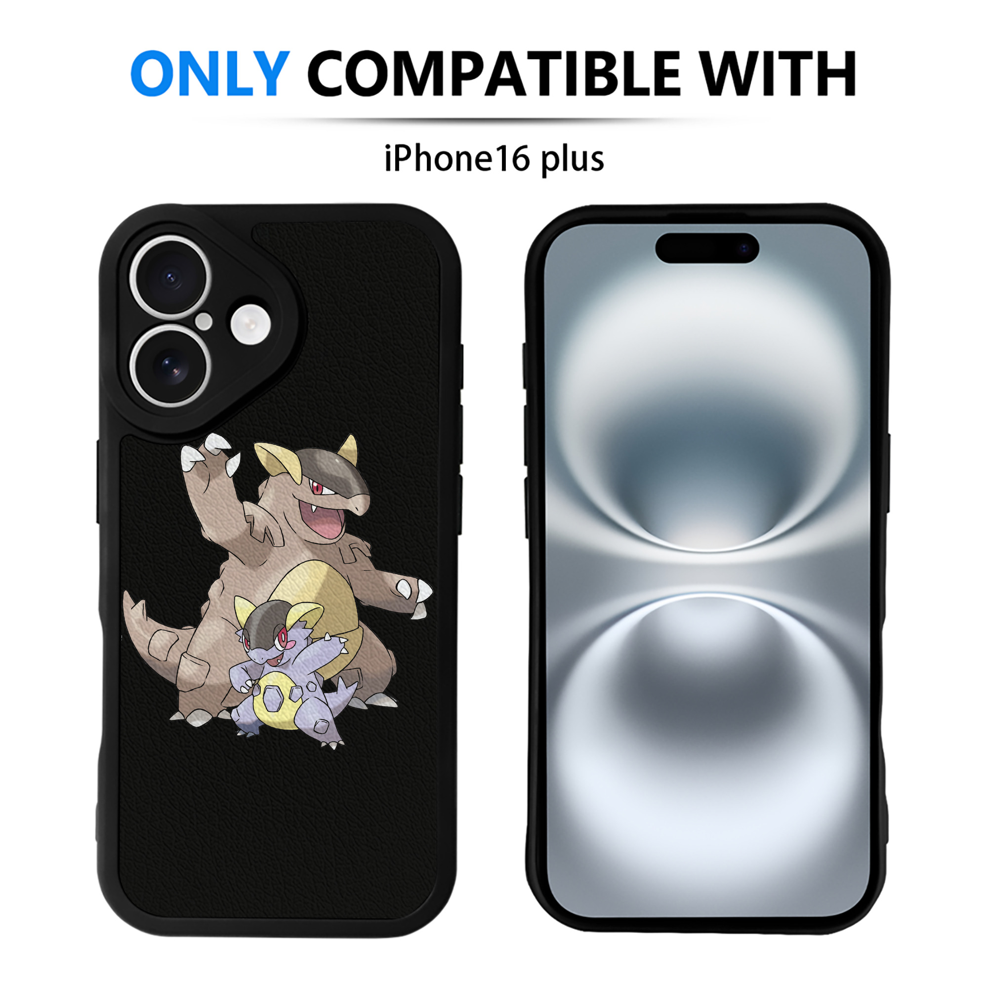 （画像用） ポケットモンスター Pokémon 【iPhone 16シリーズ対応】シリコンスマホケース（レザー調） 材質：シリコン